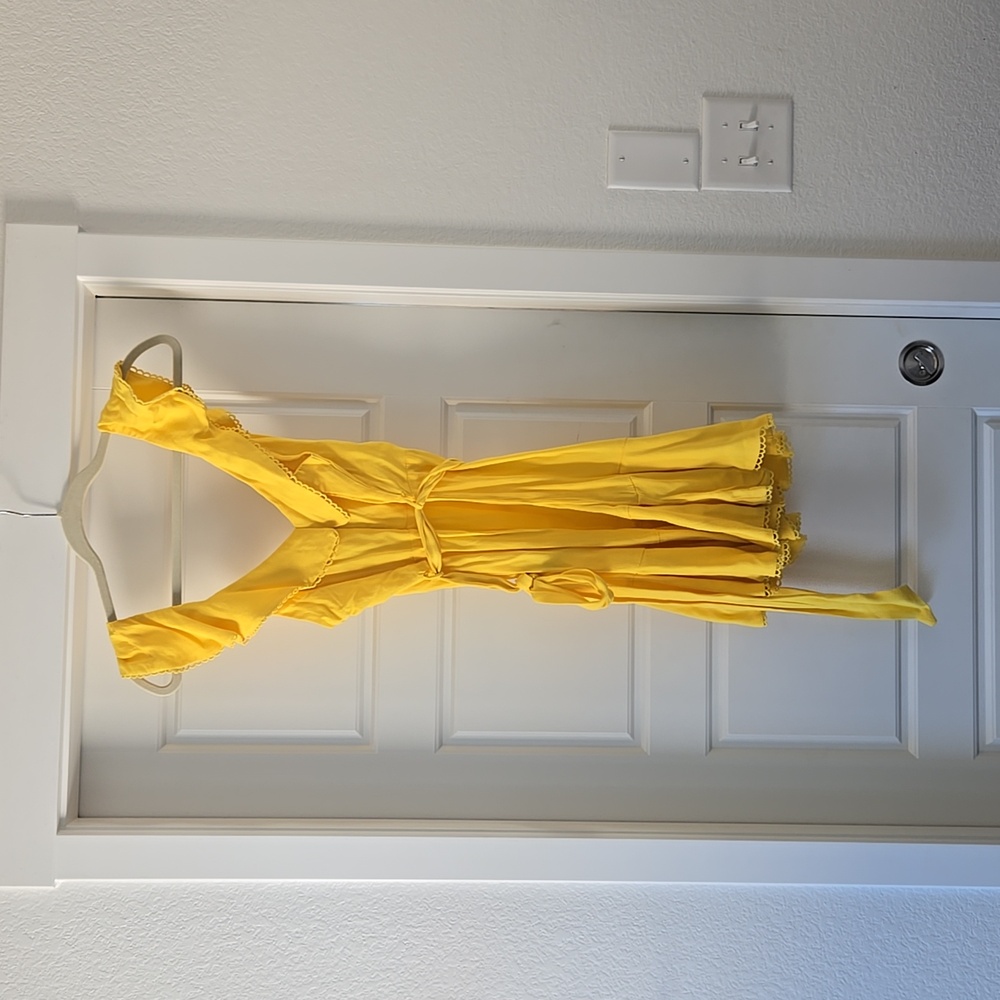 AFRM Ruffle Yellow Dress - Picture 7 of 8